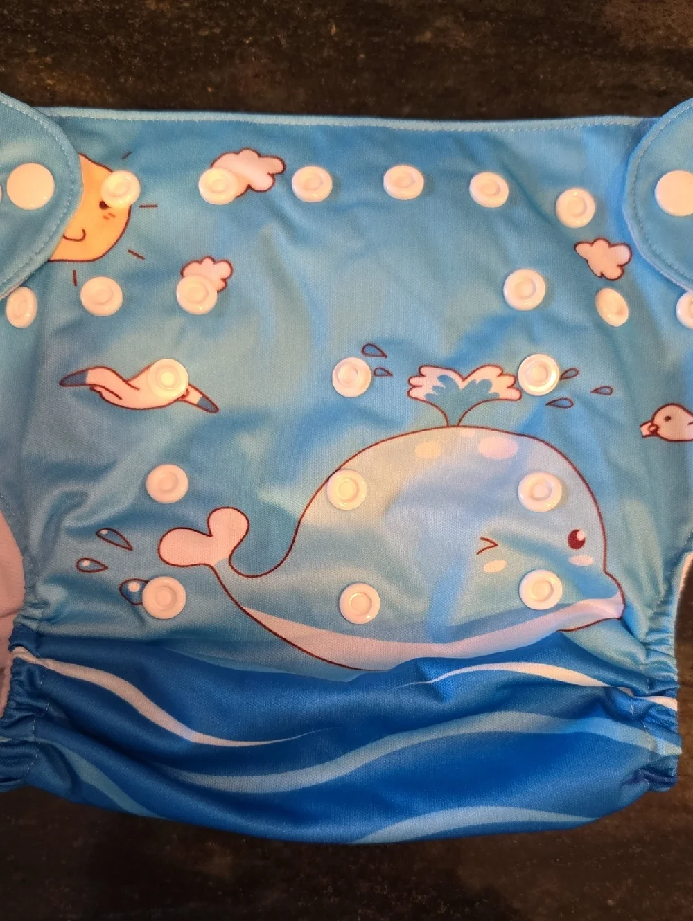 AlvaBaby Reusable Swim/Nappy Covers - Blue, Navy, White, Mint (Set of 4)